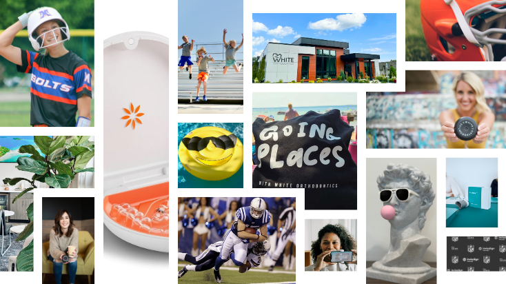 collage of photos related to white ortho