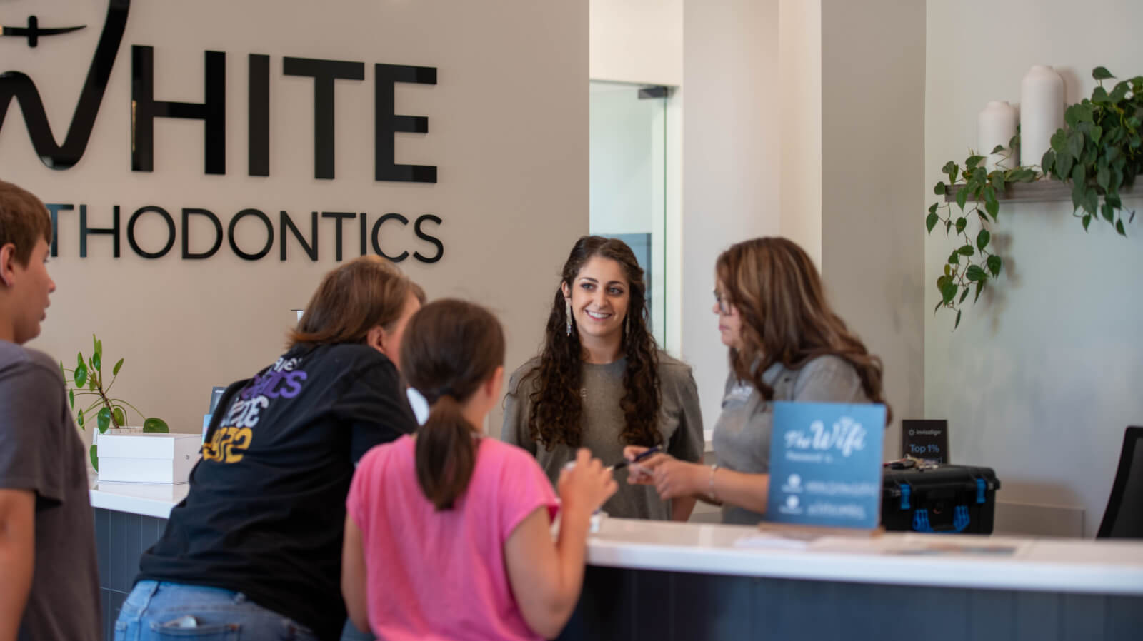 front desk at white orthodontics
